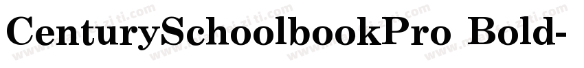CenturySchoolbookPro Bold字体转换